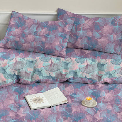 Ownkoti Retro Botanical Ginkgo Leaf Cotton Bedding Set - image 15