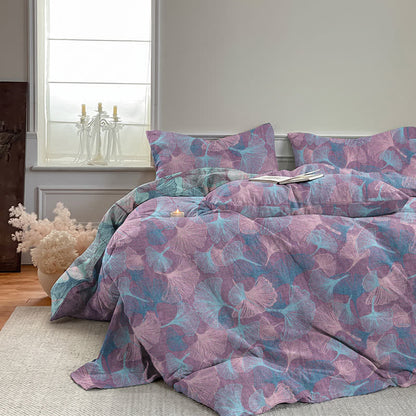 Ownkoti Retro Botanical Ginkgo Leaf Cotton Bedding Set - image 14