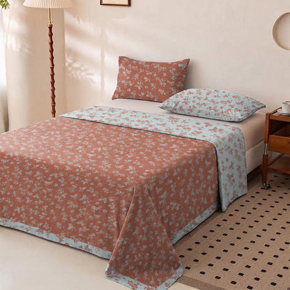 Ownkoti Claret Flower Cotton Gauze Bedspread - image 1