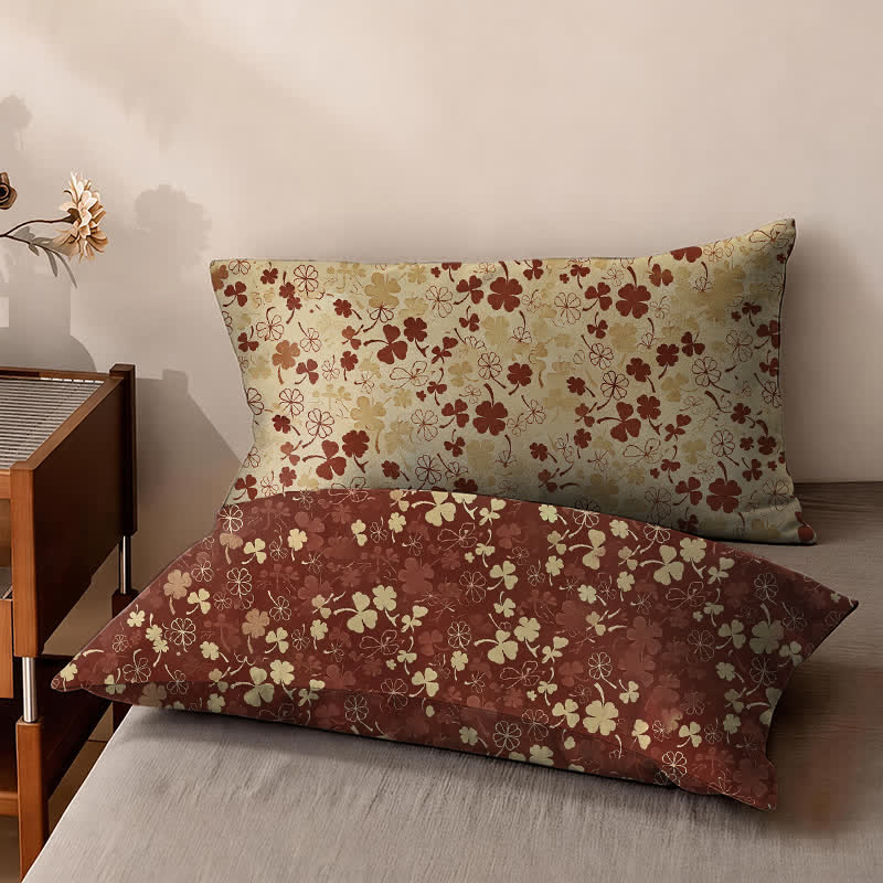 Ownkoti Red Lucky Clover Cotton Gauze Bedspread - image 3