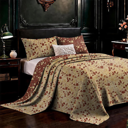 Ownkoti Red Lucky Clover Cotton Gauze Bedspread - image 6