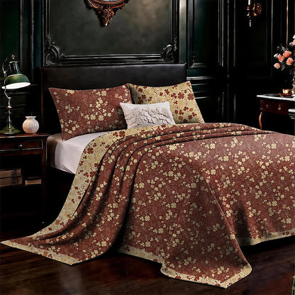 Ownkoti Red Lucky Clover Cotton Gauze Bedspread - image 2