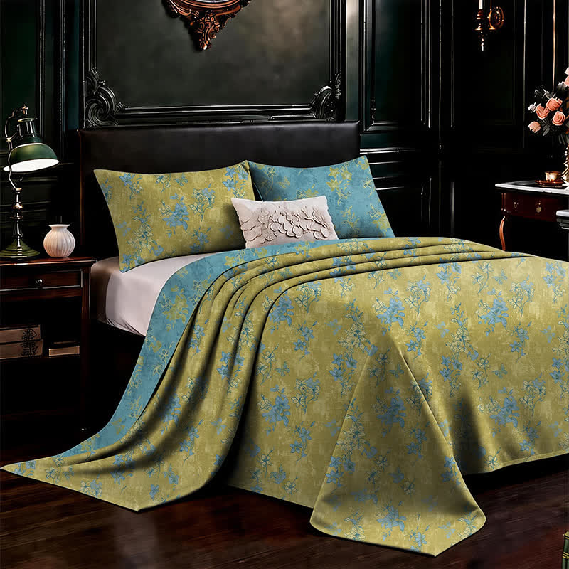 Ownkoti Reversible Vintage Flower Cotton Bedspread - image 6