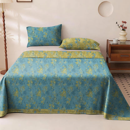 Ownkoti Reversible Vintage Flower Cotton Bedspread - Bedspread with 2pc pillowcases - King - image 0