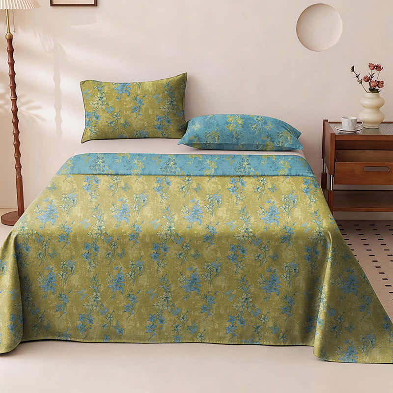 Ownkoti Reversible Vintage Flower Cotton Bedspread - image 4