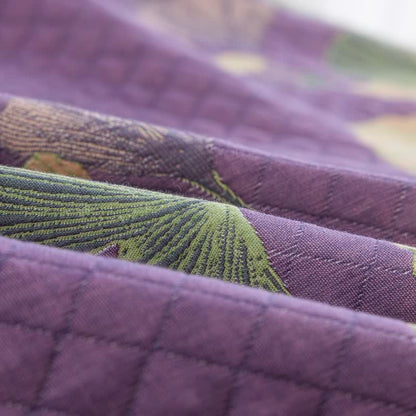Ownkoti Artistic Ginkgo Leaf Cotton Gauze Blanket - image 4
