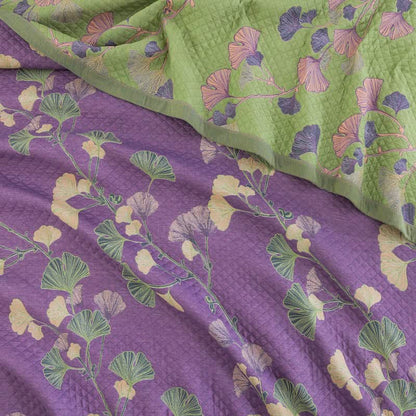 Ownkoti Artistic Ginkgo Leaf Cotton Gauze Blanket - image 5