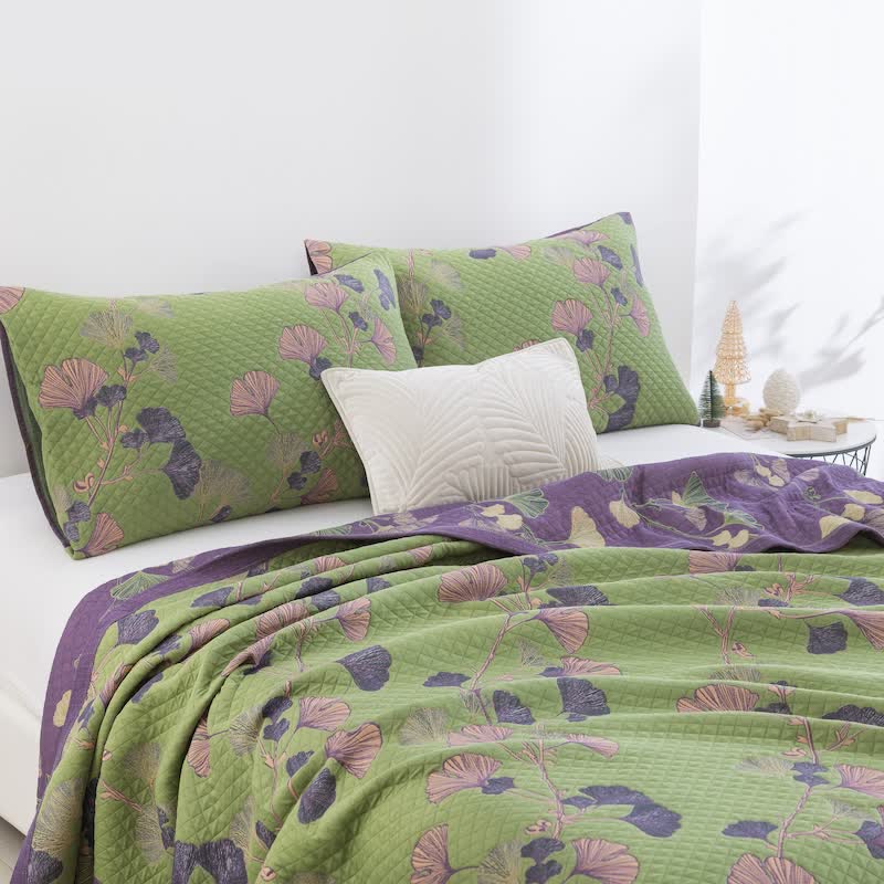 Ownkoti Artistic Ginkgo Leaf Cotton Gauze Blanket - image 10
