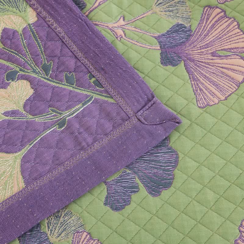Ownkoti Artistic Ginkgo Leaf Cotton Gauze Blanket - image 14