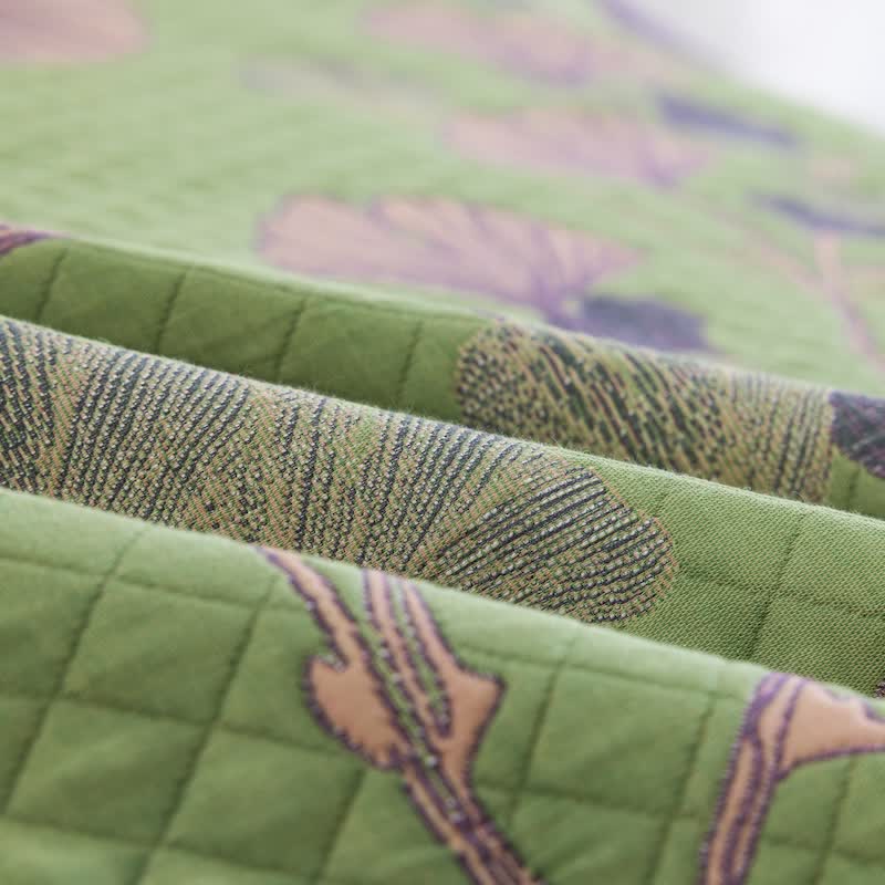 Ownkoti Artistic Ginkgo Leaf Cotton Gauze Blanket - image 12