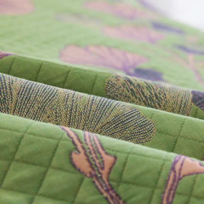 Ownkoti Artistic Ginkgo Leaf Cotton Gauze Blanket - image 12