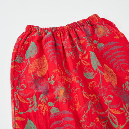 Ownkoti Retro Red Leaf Cotton Cami Lounge Set - image 3