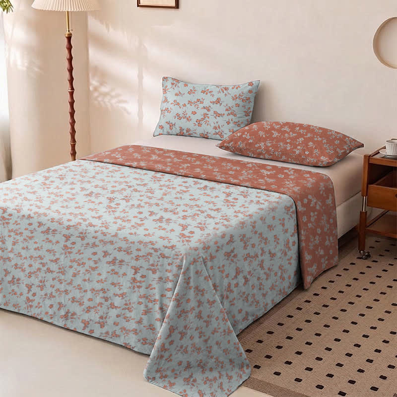 Ownkoti Claret Flower Cotton Gauze Bedspread - image 5