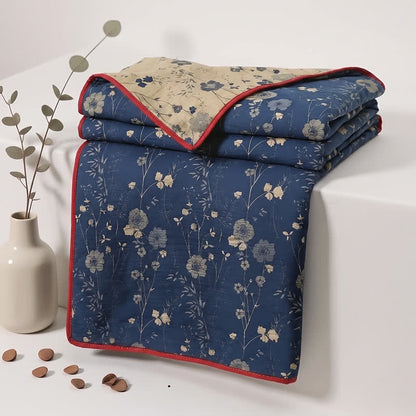Ownkoti Reversible Blue Floral Cottage Quilt - image 3