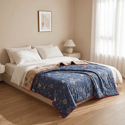 Ownkoti Reversible Blue Floral Cottage Quilt - image 6