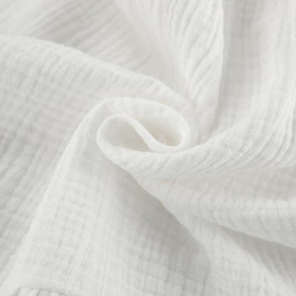 Ownkoti Solid White Cotton Gauze Loungewear Set - image 6