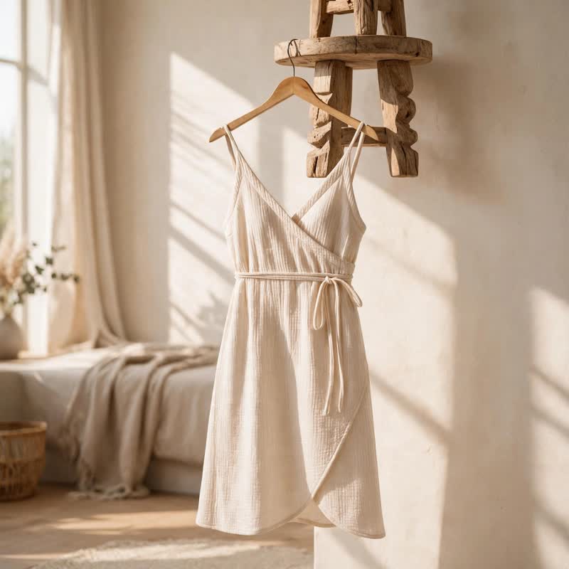 Ownkoti Solid Sleeveless Lounge Dress - image 2
