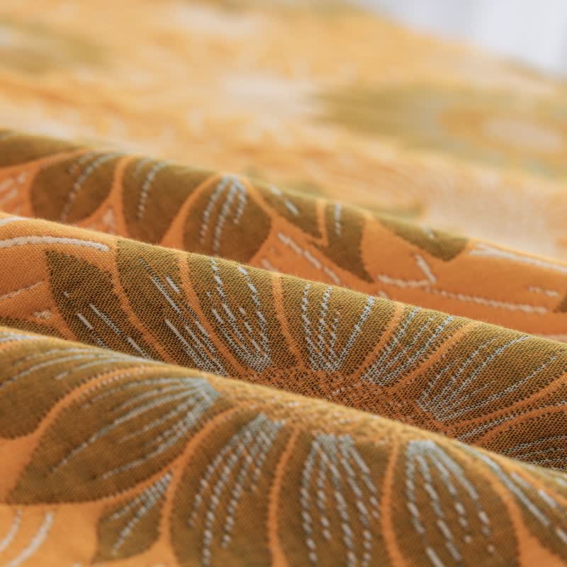 Ownkoti Retro Sunflower Cotton Gauze Blanket - image 3