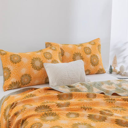 Ownkoti Retro Sunflower Cotton Gauze Blanket - image 2