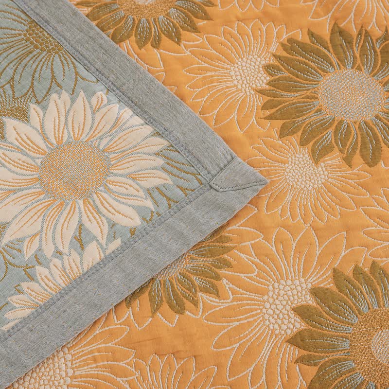Ownkoti Retro Sunflower Cotton Gauze Blanket - image 6
