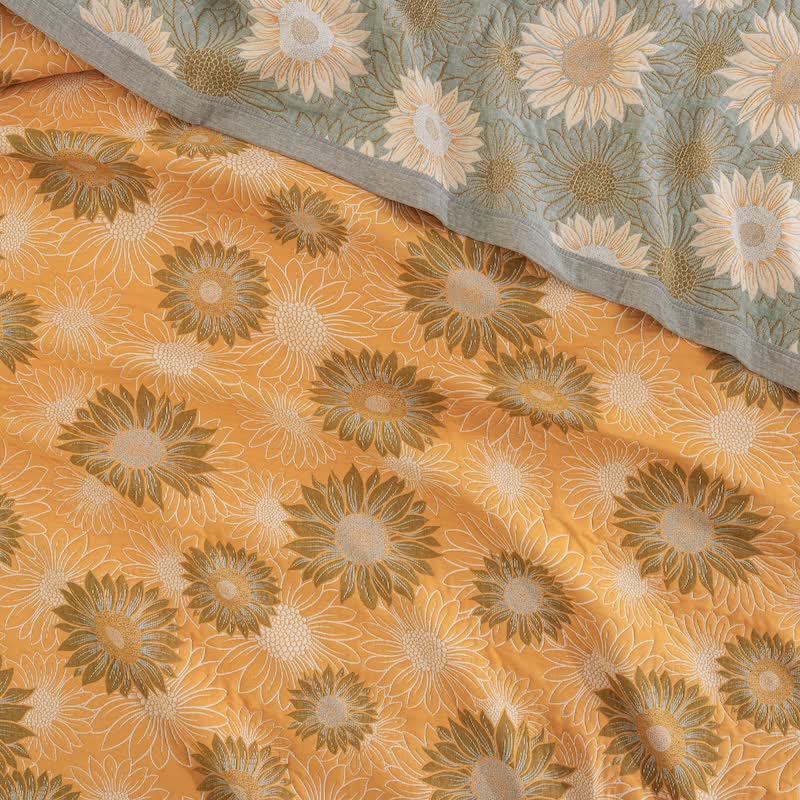 Ownkoti Retro Sunflower Cotton Gauze Blanket - image 7