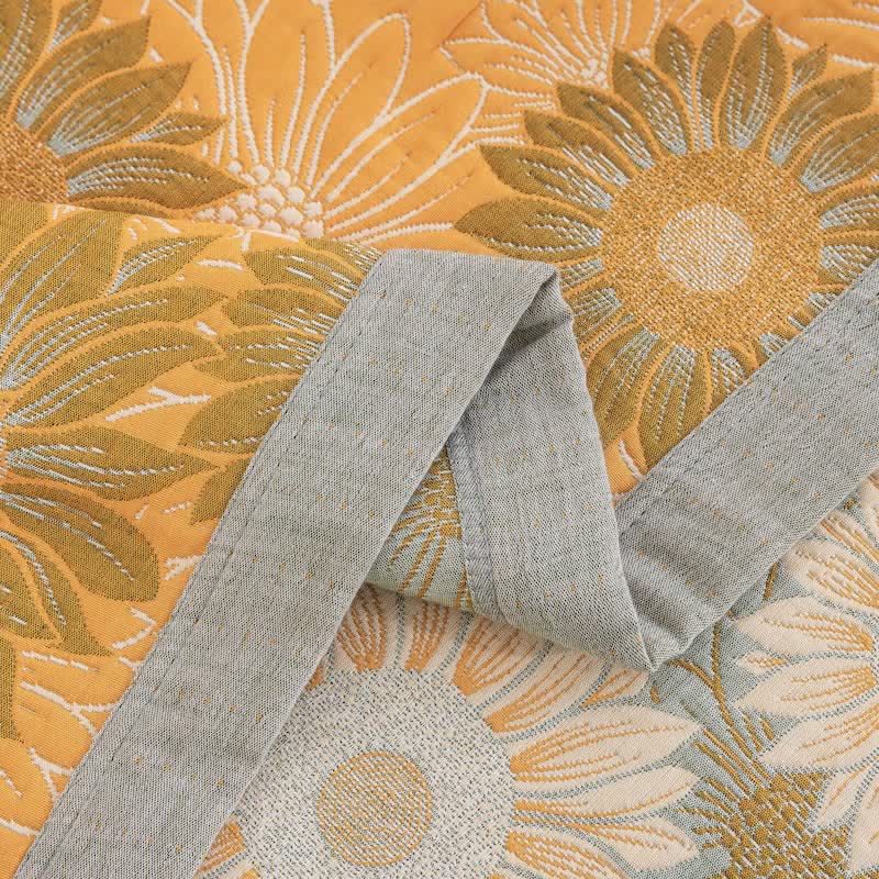 Ownkoti Retro Sunflower Cotton Gauze Blanket - image 4