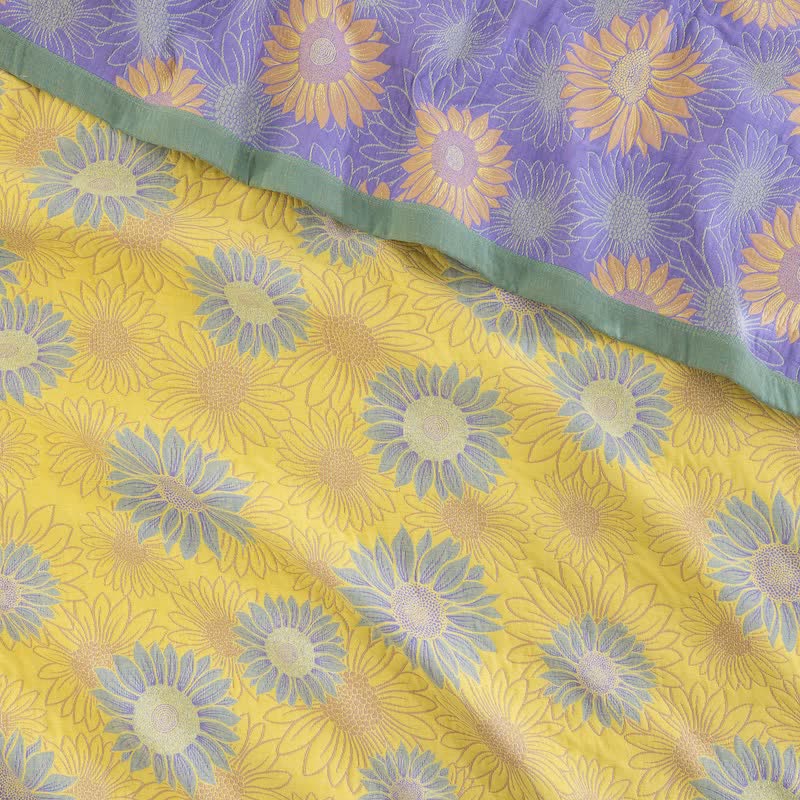Ownkoti Retro Sunflower Cotton Gauze Blanket - image 17