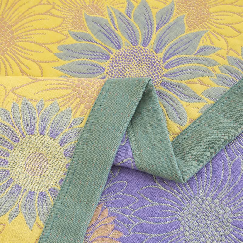 Ownkoti Retro Sunflower Cotton Gauze Blanket - image 4