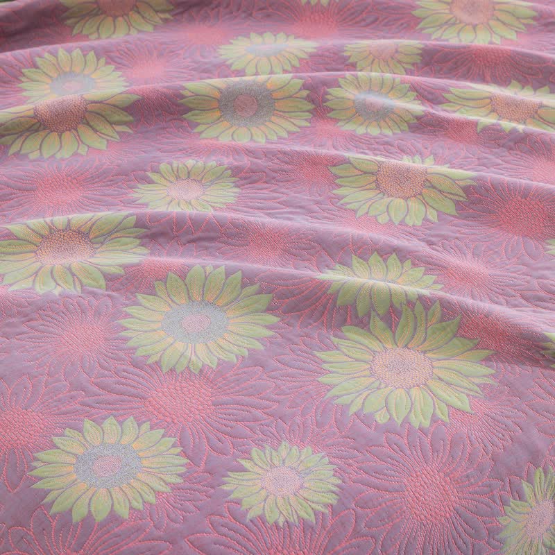 Ownkoti Retro Sunflower Cotton Gauze Blanket - image 24