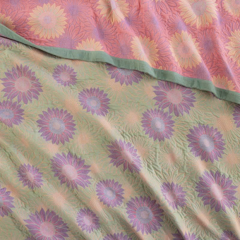 Ownkoti Retro Sunflower Cotton Gauze Blanket - image 34