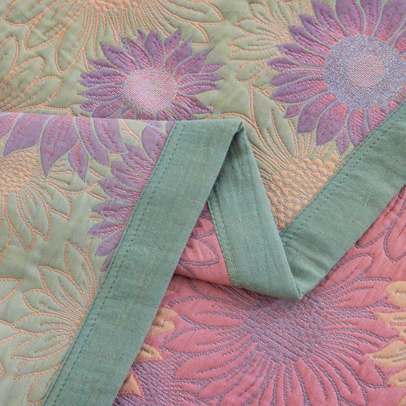Ownkoti Retro Sunflower Cotton Gauze Blanket - image 31