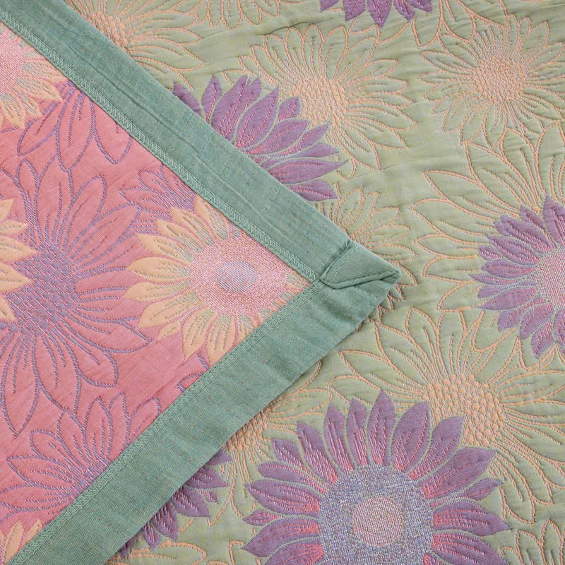 Ownkoti Retro Sunflower Cotton Gauze Blanket - image 33