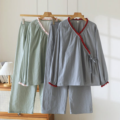 Ownkoti Sweet Side Tie Cotton Loungewear Set - image 6