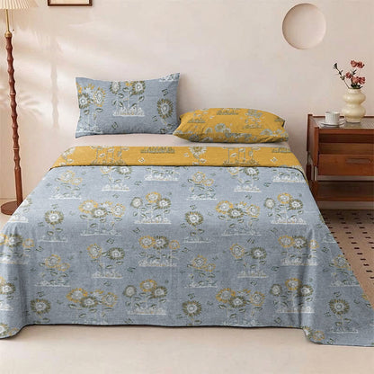 Ownkoti Artistic Sunflower Cotton Gauze Bedspread - image 5