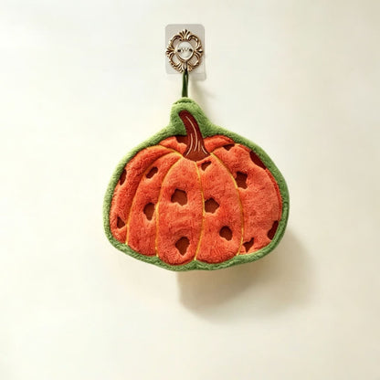 Ownkoti Pumpkin Shaped Quick Dry Hand Towel - Orange - 3PCS - image 4