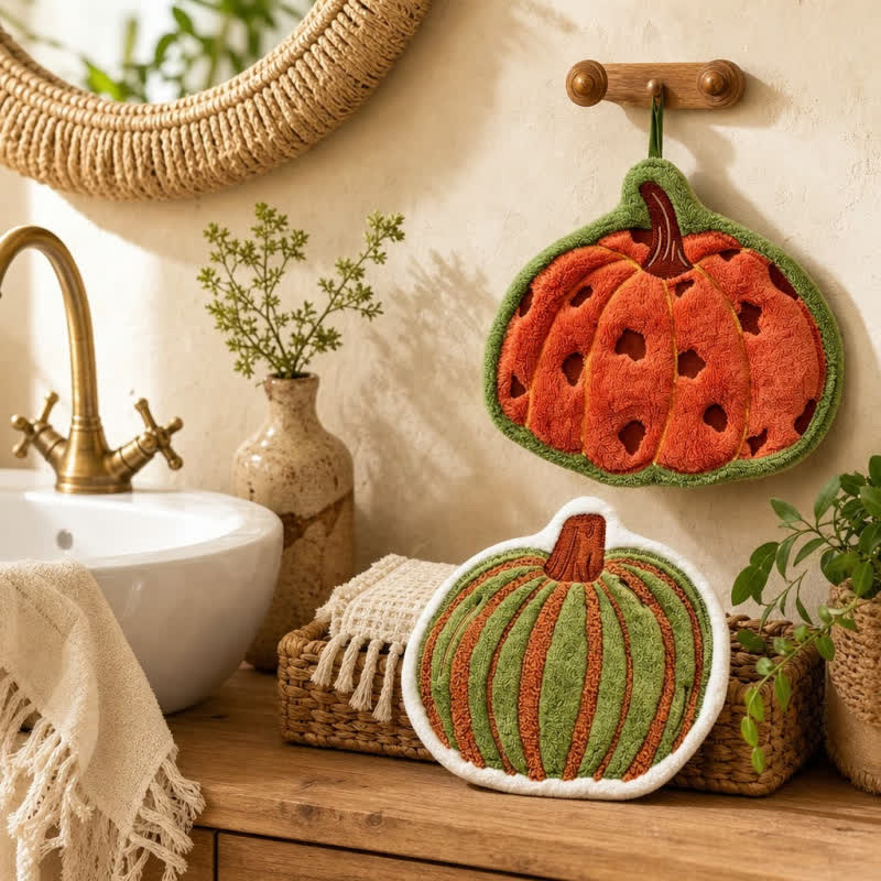 Ownkoti Pumpkin Shaped Quick Dry Hand Towel - image 0