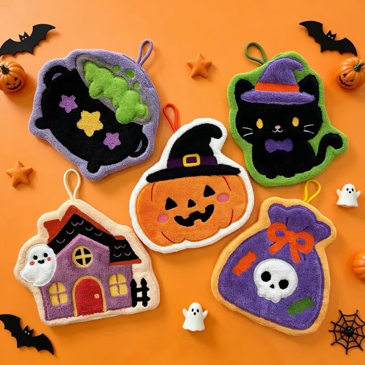 Ownkoti Cute Halloween Hanging Hand Towel - image 1