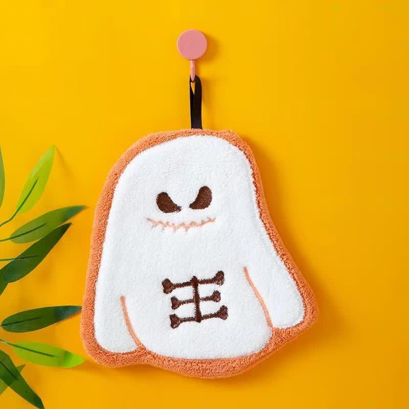 Ownkoti Halloween Element Fleece Hanging Hand Towel  - Ghost - 4PCS - image 5