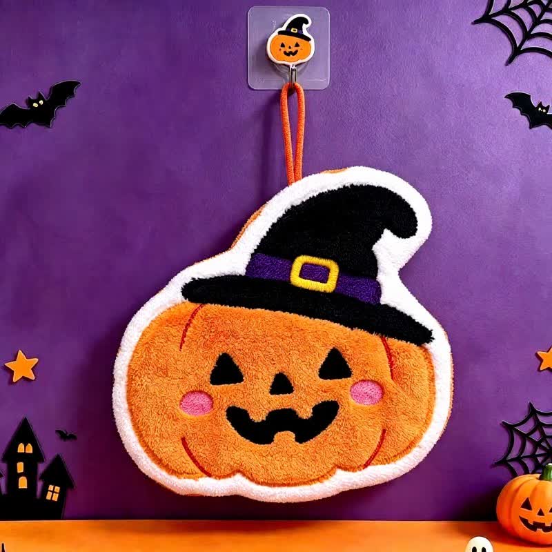 Ownkoti Cute Halloween Hanging Hand Towel - Pumpkin - 5PCS - image 5
