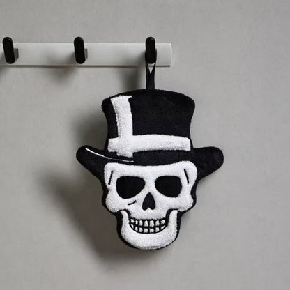 Ownkoti Gothic Skull Fleece Hanging Hand Towel  - image 4
