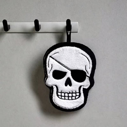 Ownkoti Gothic Skull Fleece Hanging Hand Towel  - Pirate - 3PCS - image 3