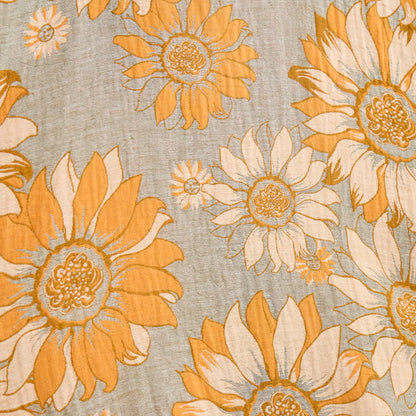 Ownkoti Vintage Sunflower Cotton Kimono Bathrobe - image 13