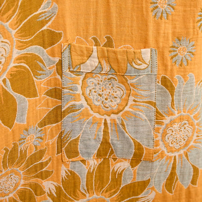 Ownkoti Vintage Sunflower Cotton Kimono Bathrobe - image 5