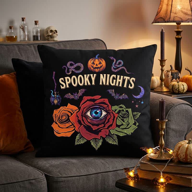 Ownkoti Halloween Eyeball Rose Gothic Throw Pillow  - image 2