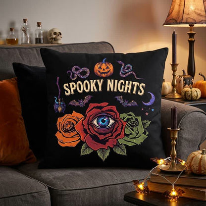 Ownkoti Halloween Eyeball Rose Gothic Throw Pillow  - image 2