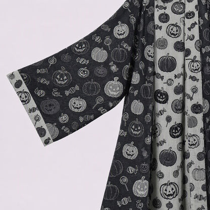 Ownkoti Halloween Pumpkin Candy Cotton Kimono Robe - image 2