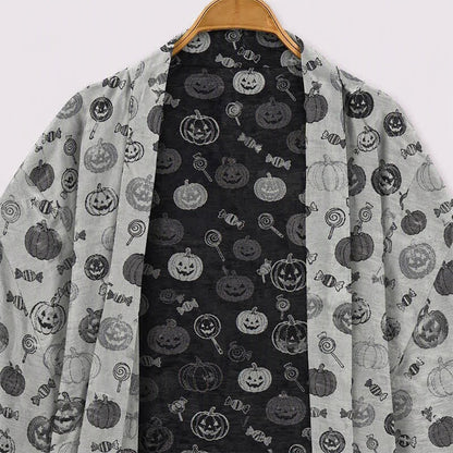 Ownkoti Halloween Pumpkin Candy Cotton Kimono Robe - image 8