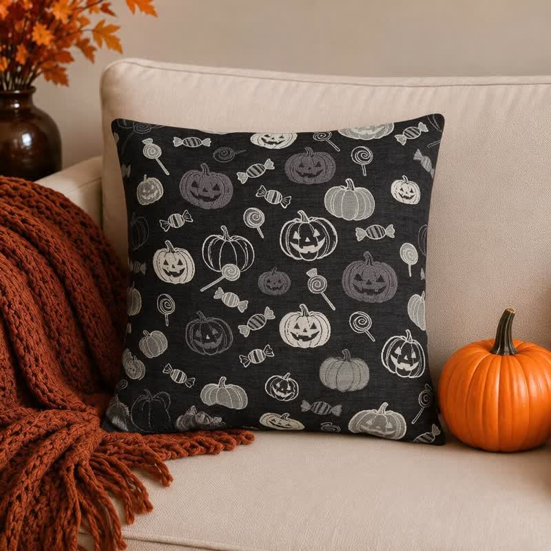 Ownkoti Halloween Pumpkin Candy Cotton Pillow - image 3