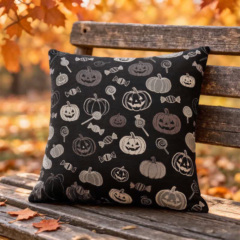 Ownkoti Halloween Pumpkin Candy Cotton Pillow - image 1