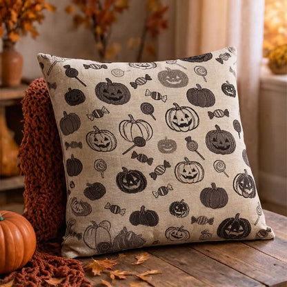 Ownkoti Halloween Pumpkin Candy Cotton Pillow - image 5
